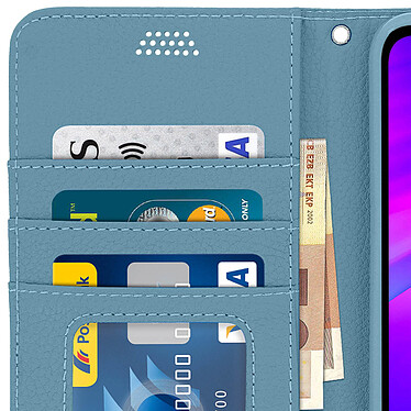 Avizar Housse Xiaomi Redmi 7 Etui Folio Coque Soft Touch Support Vidéo bleu pas cher