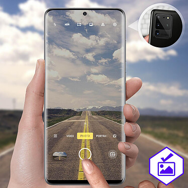 Avizar Film Caméra pour Samsung Galaxy S20 Ultra Verre Trempé 9H Anti-traces  Transparent pas cher