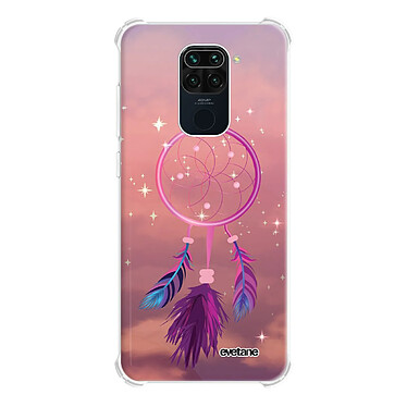 Evetane Coque Xiaomi Redmi Note 9 anti-choc souple angles renforcés transparente Motif Attrape rêve rose