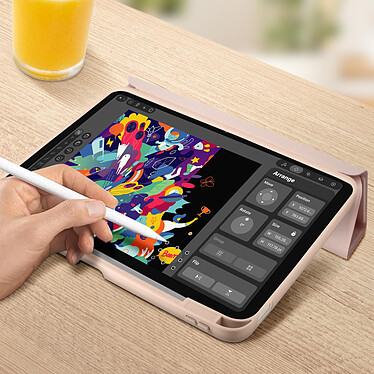 Dux Ducis Étui pour iPad 10 2022 Clapet Multi-position Détachable  Rose pas cher