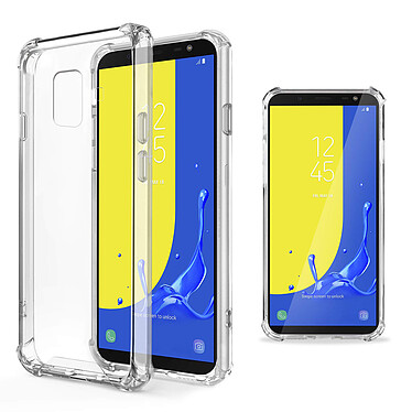 Evetane Coque Samsung Galaxy J6 2018 ANTI CHOCS silicone transparente Motif bords renforcés