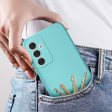 Avizar Coque pour Samsung Galaxy A54 5G Silicone Semi-rigide Finition Douce au Toucher Fine  Turquoise pas cher