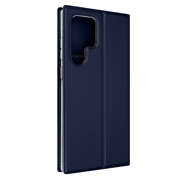 Dux Ducis Housse pour Samsung Galaxy S22 Ultra Clapet Porte-carte Fonction Support Bleu