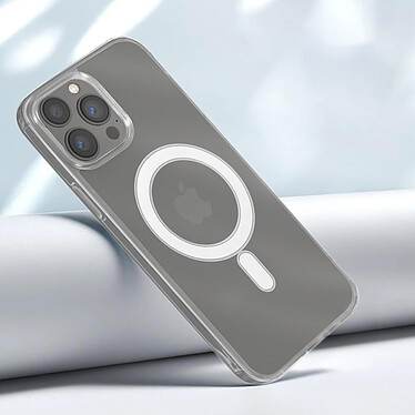 Avizar Coque MagSafe iPhone 13 Pro Antichoc avec Cercle magnétique Transparent pas cher