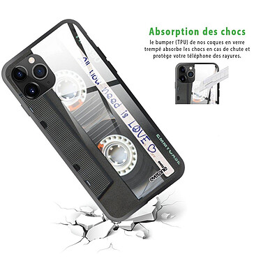 Avis Evetane Coque en verre trempé iPhone 11 Pro Max Cassette