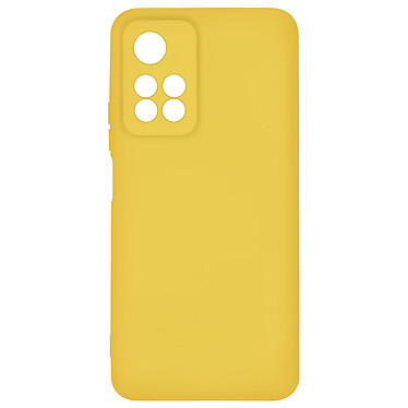 Avizar Coque pour Xiaomi Redmi Note 11 Pro Plus Silicone Semi-rigide Finition Soft-touch Fine jaune