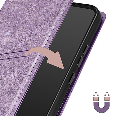 Avizar Housse Folio pour Samsung A34 Portefeuille Support Clapet Magnétique  Violet pas cher