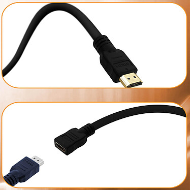 Acheter LinQ Câble rallonge HDMI Mâle vers HDMI Femelle Retour audio/video 4K 1.5m  Noir