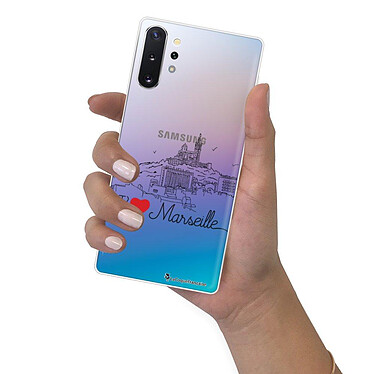 LaCoqueFrançaise Coque Samsung Galaxy Note 10 Plus 360 intégrale transparente Motif J'aime Marseille Tendance pas cher