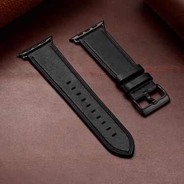 Acheter Avizar Bracelet pour Apple Watch 41mm et 40mm et 38 mm Cuir véritable  Noir