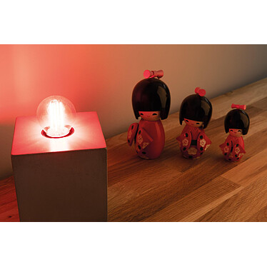 Avis Ampoule LED Déco filament rouge 3W E27 Sphérique - Elexity