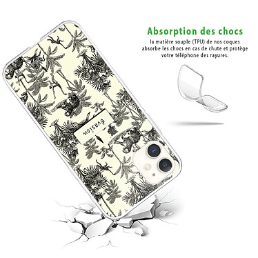 Avis LaCoqueFrançaise Coque iPhone 11 360 intégrale transparente Motif Botanic Evasion Tendance