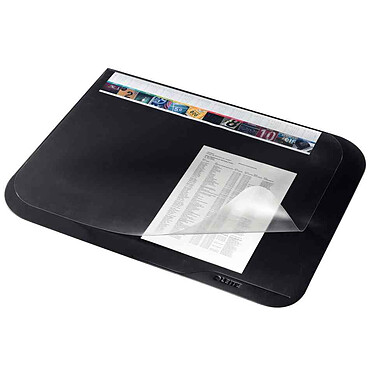 LEITZ Sous-main Soft-Touch à rabat Transparent 530 x 400 mm Noir