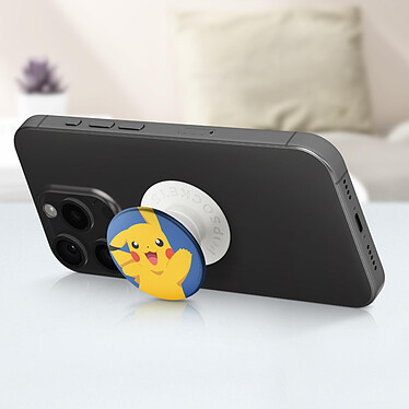 Avis Popsockets PopGrip Design Pikachu pour Smartphone, Bague et Support Universel Blanc