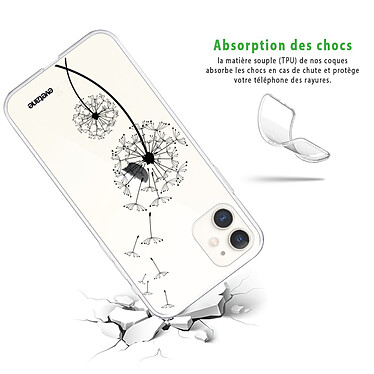 Avis Evetane Coque iPhone 11 silicone transparente Motif Pissenlit ultra resistant