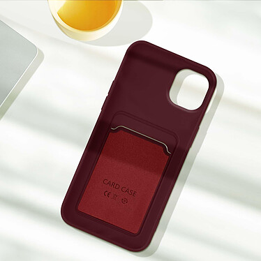Acheter Avizar Coque pour iPhone 14 Silicone Souple Porte-carte Fine Légère  violet