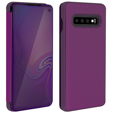 Acheter Avizar Housse Samsung Galaxy S10 Étui Miroir Clapet translucide Stand Vidéo violet