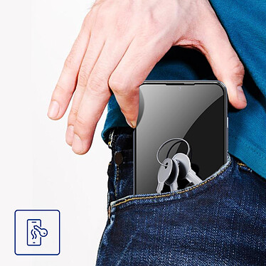 3mk Film pour Xiaomi Redmi Note 12 4G et 5G et Poco X5 Incassable et Anti-rayures Flexible  NeoGlass Noir pas cher