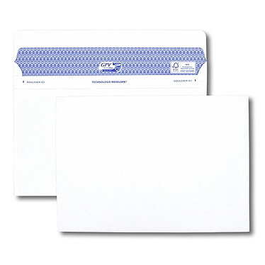 GPV Boîte de 100 enveloppes blanches C5 162x229 90 g/m² Secure®