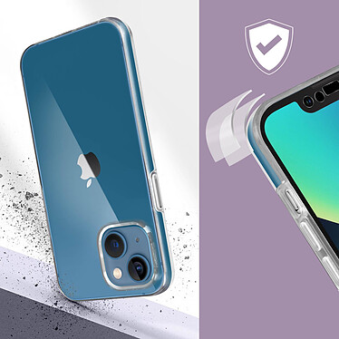 Avis Avizar Coque Intégrale pour iPhone 13 Mini Arrière Rigide Transparent et Avant Souple  Transparent