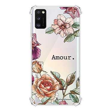 LaCoqueFrançaise Coque Samsung Galaxy A41 anti-choc souple angles renforcés transparente Motif Amour en fleurs