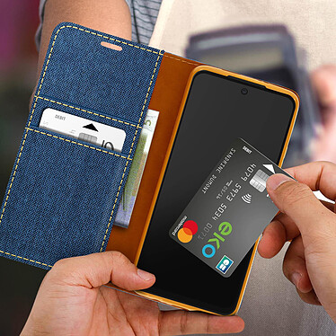 Avis Avizar Étui pour Xiaomi Redmi 10 et Redmi 10 2022 Tissu Porte-cartes Support  Bleu Nuit