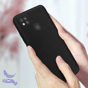 Acheter Avizar Coque pour Xiaomi Redmi 10A Silicone Semi-rigide Finition Soft-touch Fine  Noir