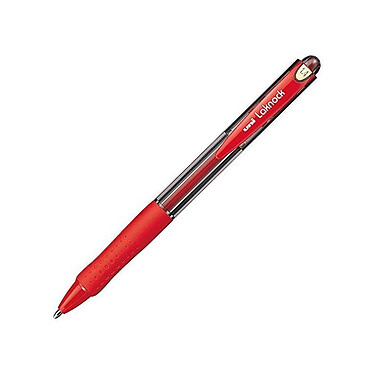 UNI-BALL Stylo bille Laknock SN100/14 Rétractable Grip Pointe Large 1,4mm Rouge x 12