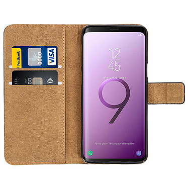 Avis Avizar Étui Galaxy S9 Housse cuir folio portefeuille fonction support noir coque gel