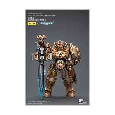 Warhammer 40k - Figurine 1/18 Adeptus Custodes Custodian Guard with Sentinel Blade