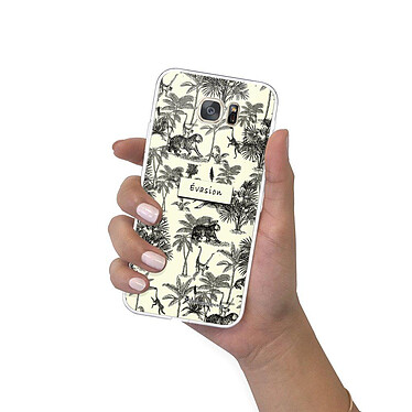 LaCoqueFrançaise Coque Samsung Galaxy S7 360 intégrale transparente Motif Botanic Evasion Tendance pas cher