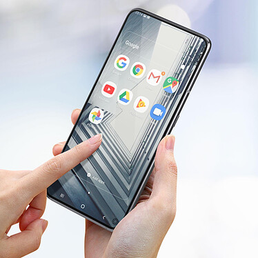 Acheter Force Glass Verre Incassable pour Samsung Galaxy A80 Dureté 9H+ Garantie à vie  noir
