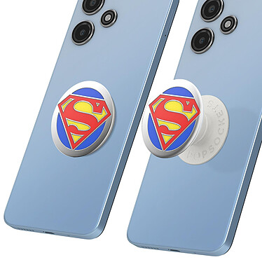 Acheter Popsockets PopGrip Design Superman pour Smartphone, Bague et Support Universel Blanc