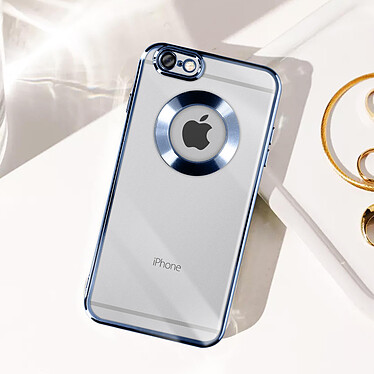 Avizar Coque pour iPhone 6 et 6s Paillette Amovible Silicone Gel  Bleu pas cher