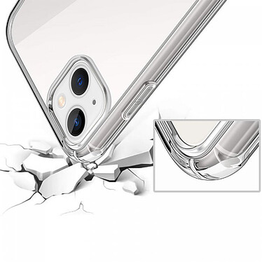 Evetane Coque iPhone 13 Antichoc Silicone bords renforcés + 2 Vitres en verre trempé Protection écran pas cher