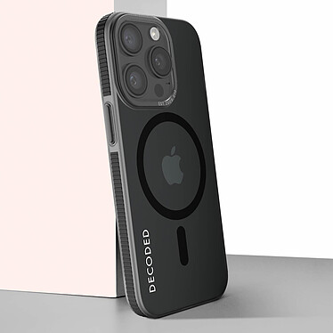 Decoded Coque MagSafe pour iPhone 15 Pro Max Robuste Contour antidérapant  Grip Case Noir pas cher