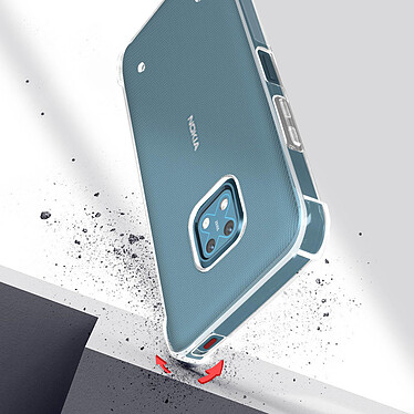 Avizar Pack Protection Nokia XR20 Coque Souple et Verre Trempé Transparent pas cher
