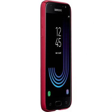 Avis Color Block Coque pour Galaxy J3 2017 Rigide Rouge