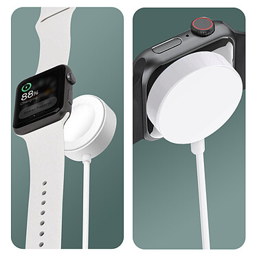 Avis Avizar Chargeur pour Apple Watch Series Ultra 8 7 6 5 4 3 2 Charge Sans Fil 30cm Blanc