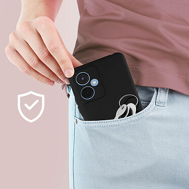 Avis Avizar Coque pour Xiaomi Redmi Note 12 5G Silicone Flexible Finition Mate Anti-traces  noir