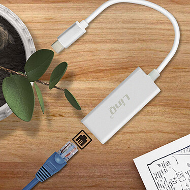 Acheter Adaptateur Ethernet vers USB-C Connexion Rapide Design Compact LinQ Blanc