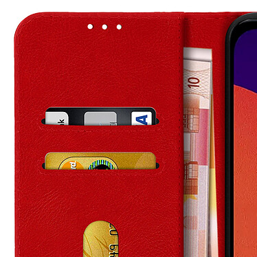 Avizar Étui Samsung Galaxy M12 Protection avec Porte-carte Fonction Support rouge pas cher