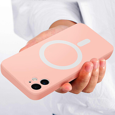 Avizar Coque MagSafe pour iPhone 11 Soft Touch Finition Mate Bords Surélevés Antichoc  Rose pas cher