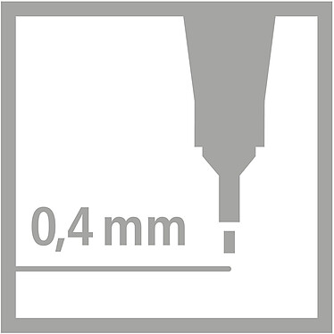 Acheter STABILO Pochette de 6 Stylos-Feutres POINT 88 Pointe Fine 0,4 mm couleurs assorties x 10