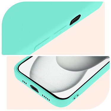 Acheter Avizar Coque pour Apple iPhone 15 Silicone Soft Touch Mate Anti-trace  turquoise