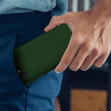 Avizar Coque Samsung Galaxy A72 Silicone Semi-rigide Soft-touch Collection Venus vert pas cher