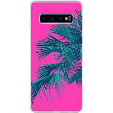 BigBen Connected Coque pour Samsung Galaxy S10 Rigide Jungle Fuchsia