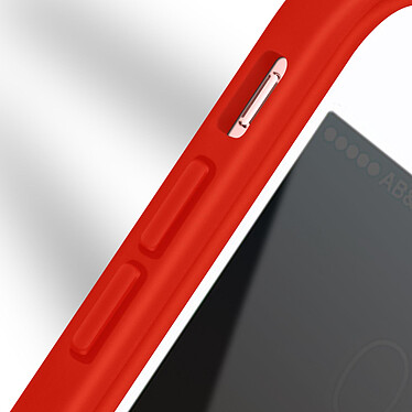 Avizar Coque iPhone SE 2022 / 2020 et 8 / 7 Dos Plexiglas Avant Polymère Renforcé Rouge pas cher