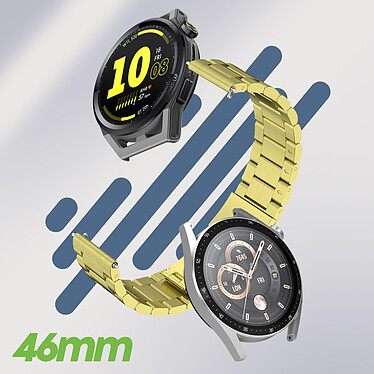Avis Avizar Bracelet pour Huawei Watch GT Runner GT 3 46mm Maille Acier Doré