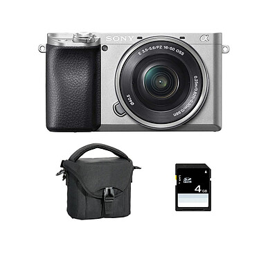 SONY ALPHA 6100 SILVER + 16-50 + Sac + SD 8 Go